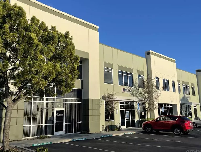 Exterior of 809 Bowsprit Rd, a two-story office building in Eastlake, Chula Vista